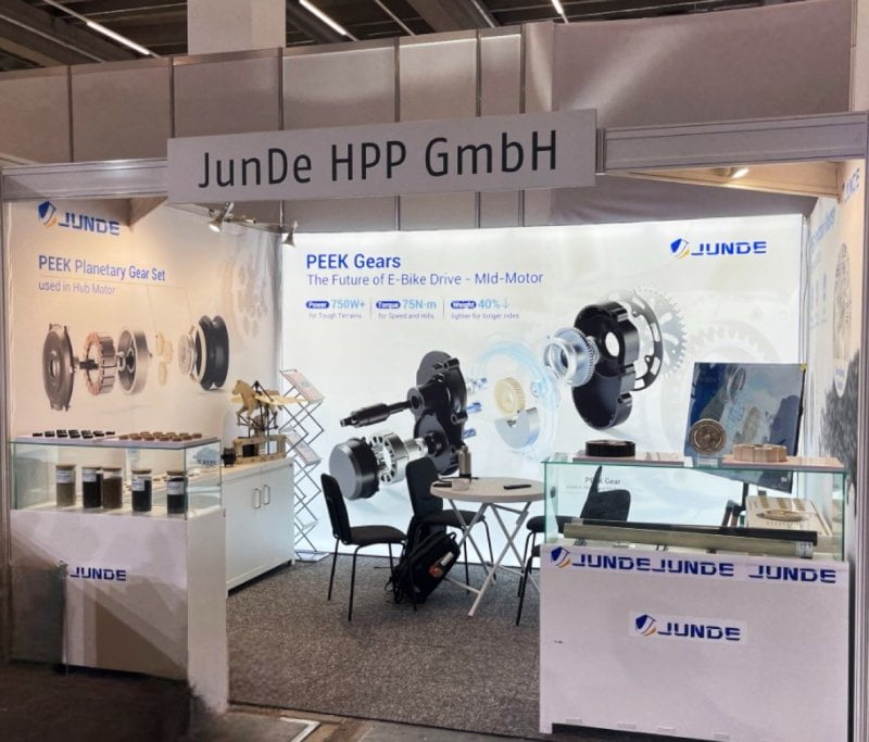 JunDe presenta las innovaciones en PEEK en EUROBIKE 2025 en Frankfurt Imagen 1